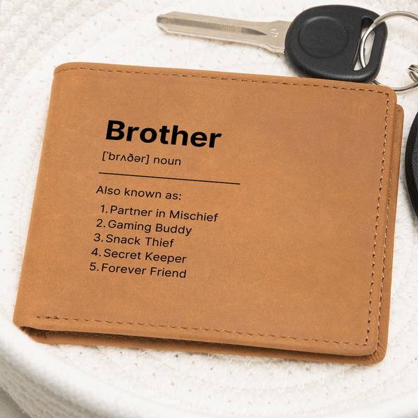 Blank Slate Brotherly Love Wallet – A Special Gift - - Wallets