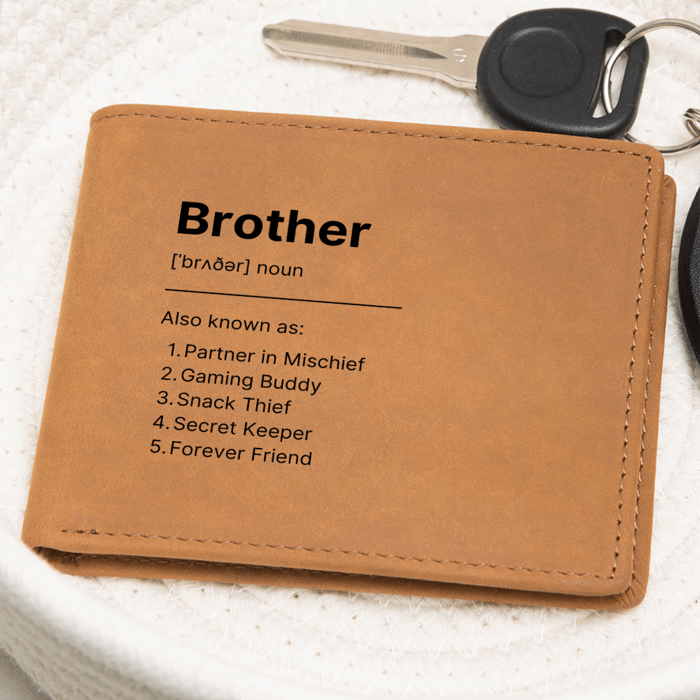 Blank Slate Brotherly Love Wallet – A Special Gift - - Wallets