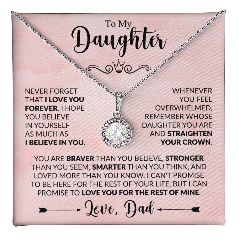 Straighten Your Crown, Daughter - Heartfelt Gift from Dad - Two Tone Box - Jewelry