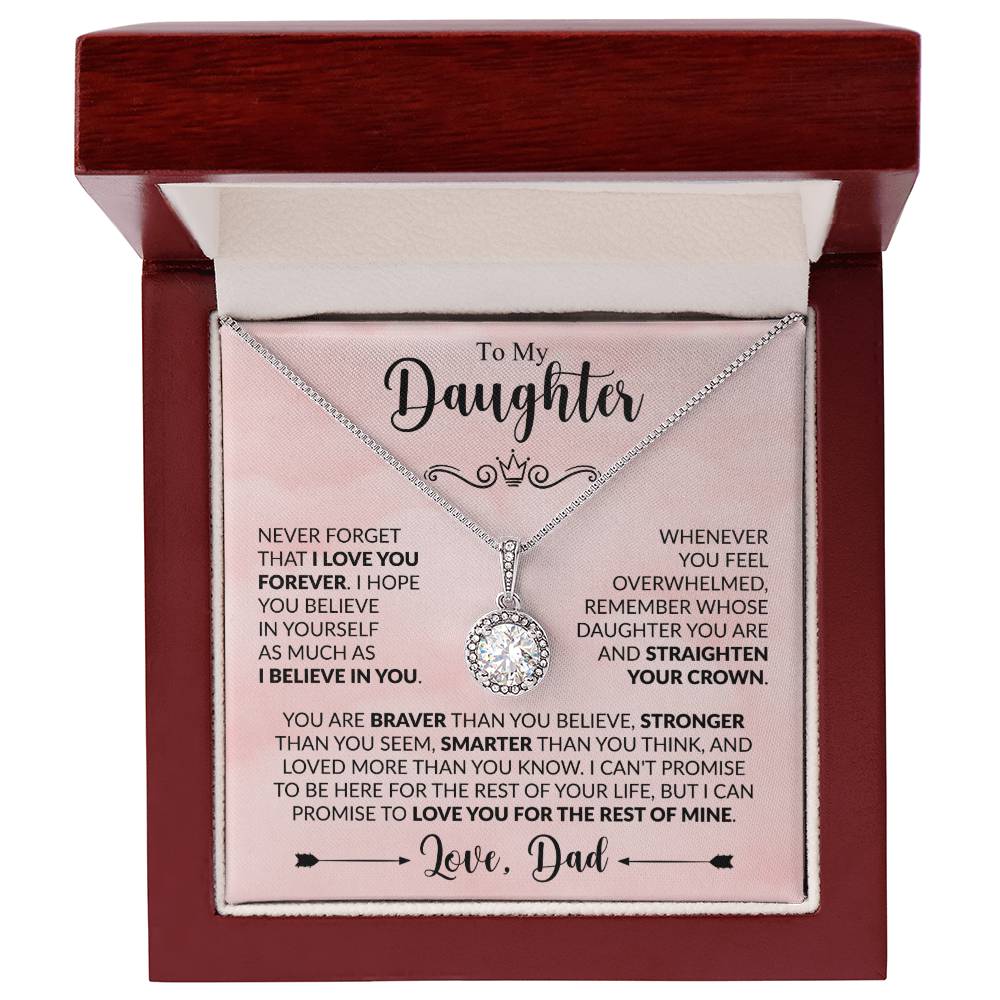 Straighten Your Crown, Daughter - Heartfelt Gift from Dad - Luxury Box w LED - Jewelry