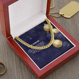 A New Year, My Love – Cuban Chain - 14K Yellow Gold Finish - Necklaces