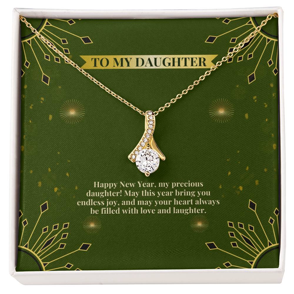 Daughter’s Keepsake – Necklace & Art Print - 18K Yellow Gold Finish Standard Box - Necklaces