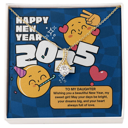 New Year Gift for Daughter – Alluring Beauty Necklace - 18K Yellow Gold Finish Standard Box - Necklaces