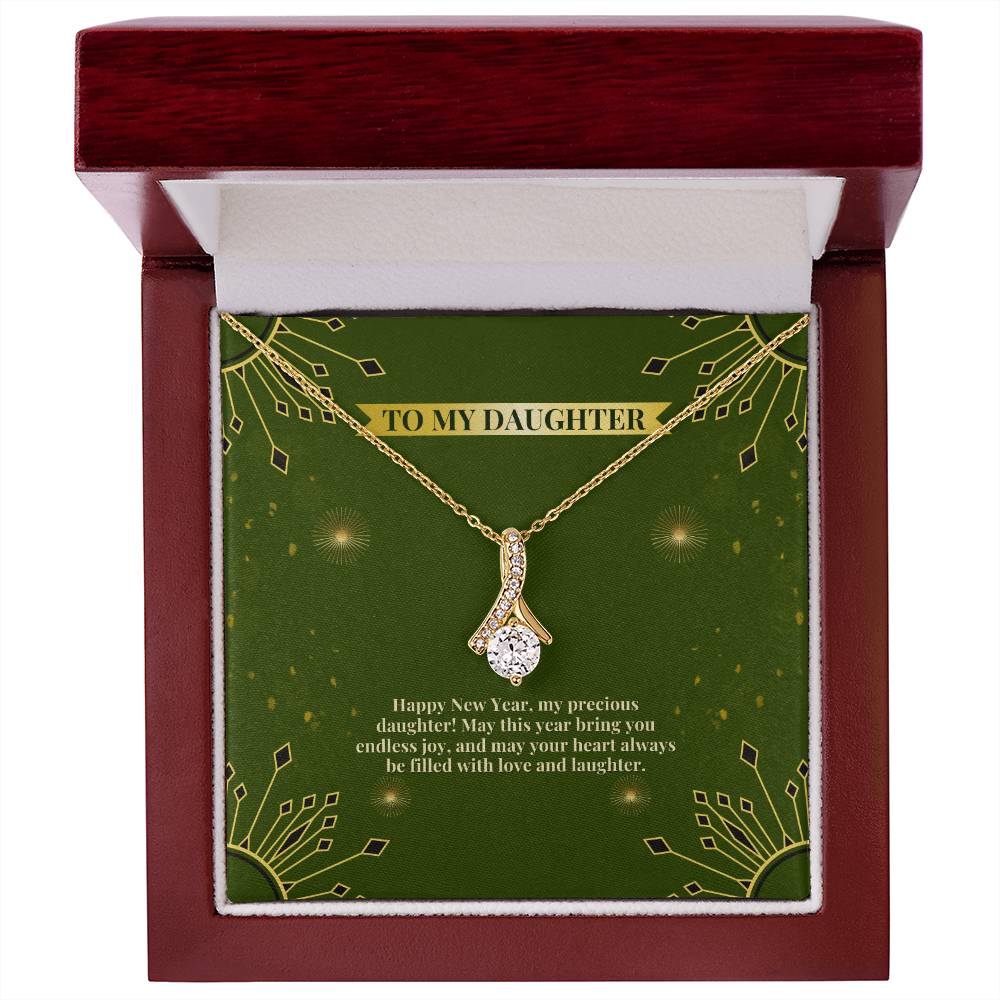 Daughter’s Keepsake – Necklace & Art Print - 18K Yellow Gold Finish Luxury Box - Necklaces