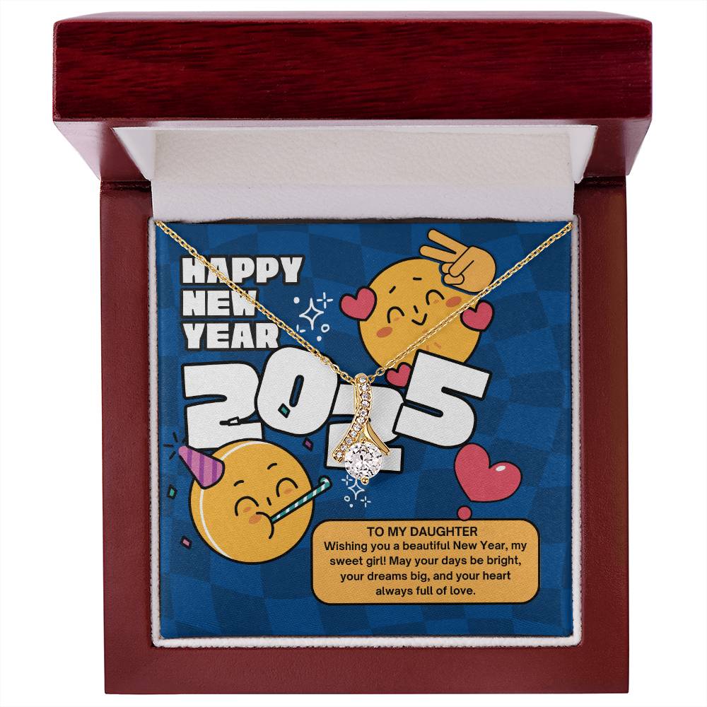 New Year Gift for Daughter – Alluring Beauty Necklace - 18K Yellow Gold Finish Luxury Box - Necklaces