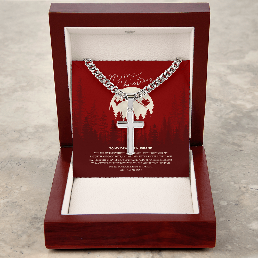 Christmas Faith – Cross Necklace for Husband - - Necklaces