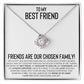 "Forever My Confidante" - Thoughtful Gift for Your Best Friend - 14K White Gold Finish Standard Box - Jewelry