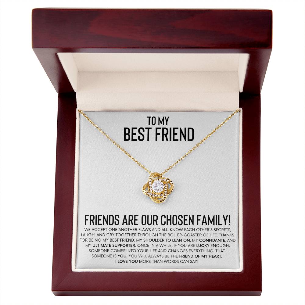 "Forever My Confidante" - Thoughtful Gift for Your Best Friend - 18K Yellow Gold Finish Luxury Box - Jewelry