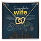 To My Wife – New Year’s Interlocking Hearts - 18K Yellow Gold Finish Standard Box - Necklaces