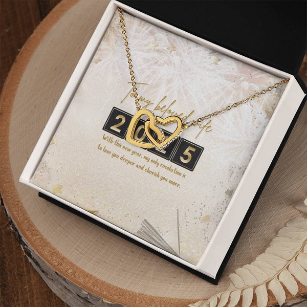 Resolution of Love – Interlocking Hearts Necklace - - Necklaces