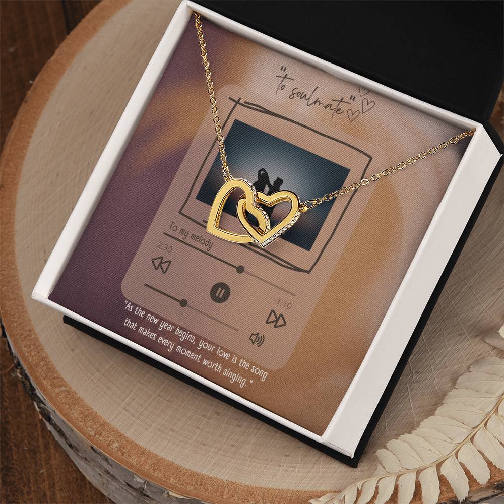 New Year Love – Interlocking Hearts Necklace - - Necklaces