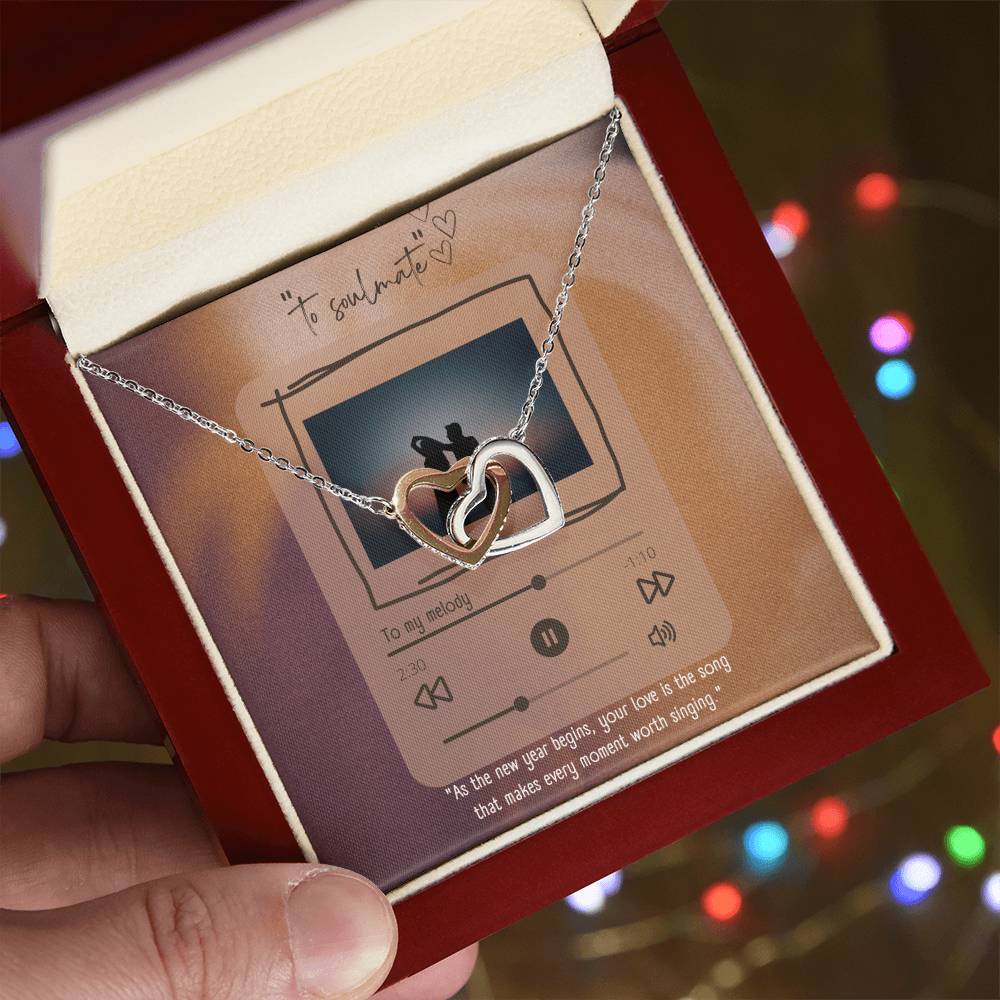 New Year Love – Interlocking Hearts Necklace - - Necklaces