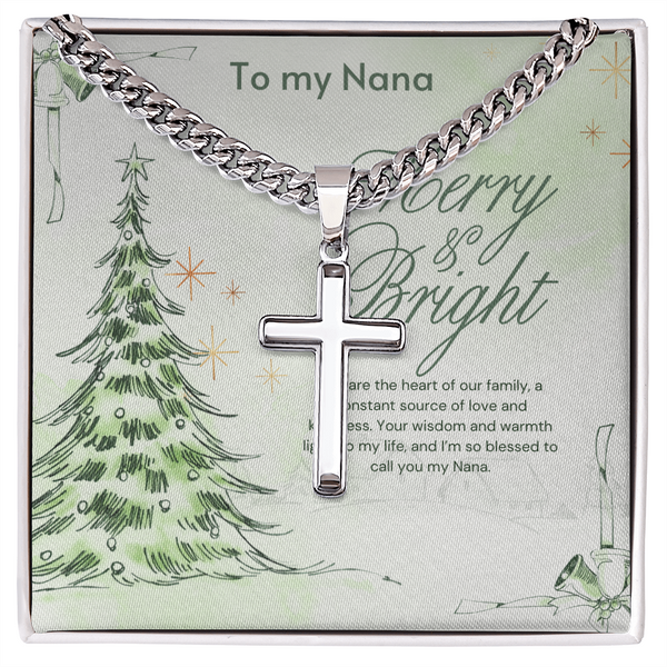 Christmas Grace – Cross Necklace for Grandpa - Standard Box - Necklaces