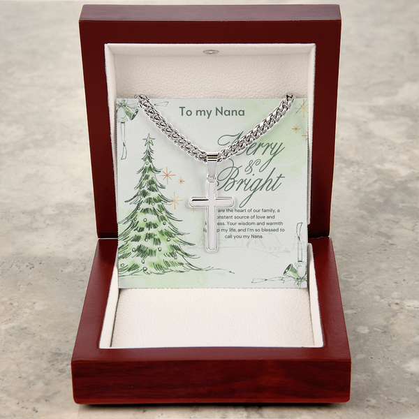Christmas Grace – Cross Necklace for Grandpa - - Necklaces