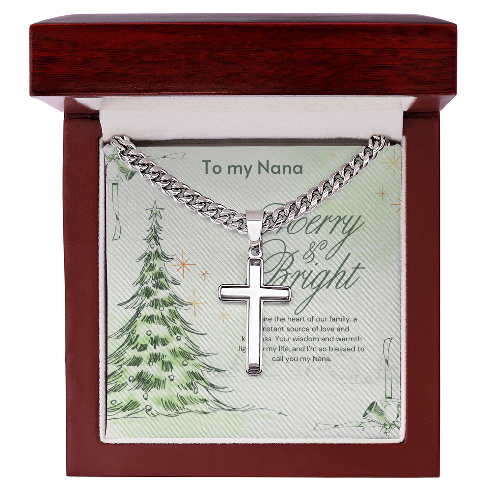 Christmas Grace – Cross Necklace for Grandpa - Luxury Box - Necklaces