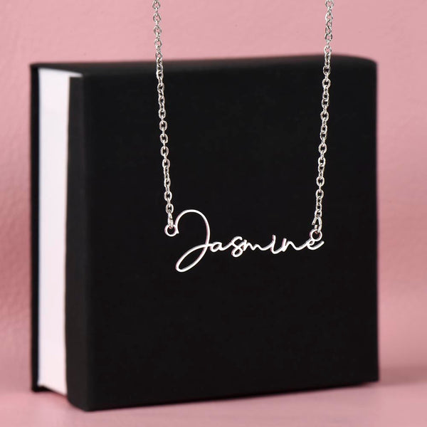 Personalized Elegance - Signature Style Name Necklace - - Necklaces