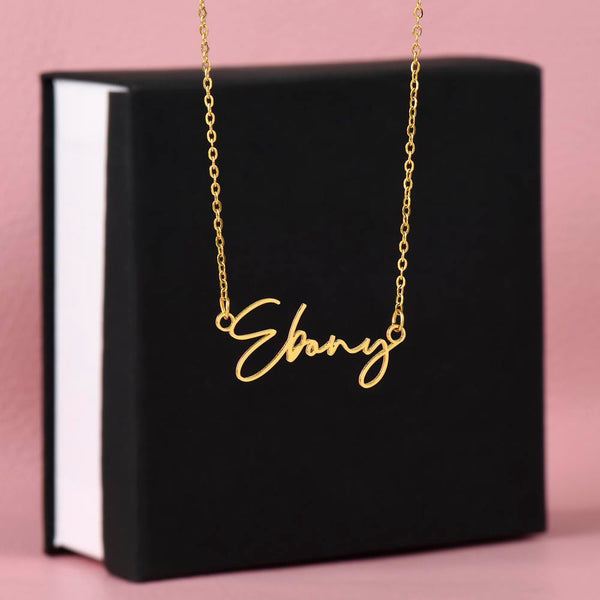 Personalized Elegance - Signature Style Name Necklace - - Necklaces