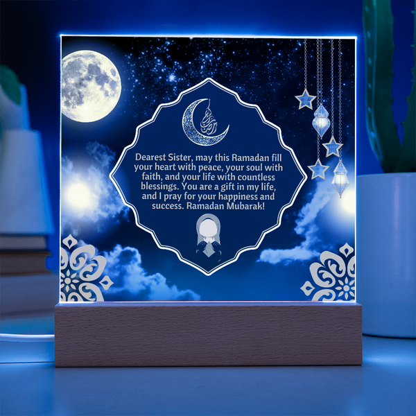 Peace & Blessings - Ramadan Sisterhood Plaque - - Acrylic Prints