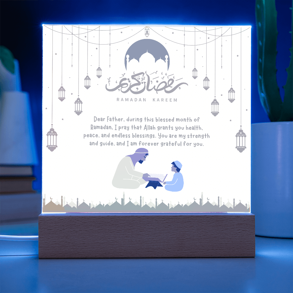 Ramadan Gift for Dad – Acrylic Plaque of Love - - Acrylic Prints