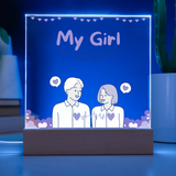 Romantic Keepsake Gift – Square Acrylic Plaque for Love - - Acrylic Prints