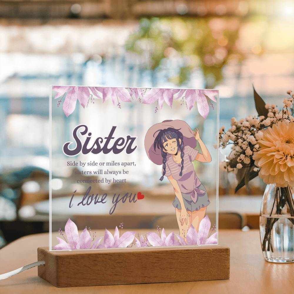 Sister Bond Acrylic Plaque Gift – I Love You Forever - - Acrylic Prints