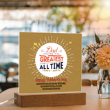 Greatest Dad Ever – Memory Plaque - - Acrylic Prints