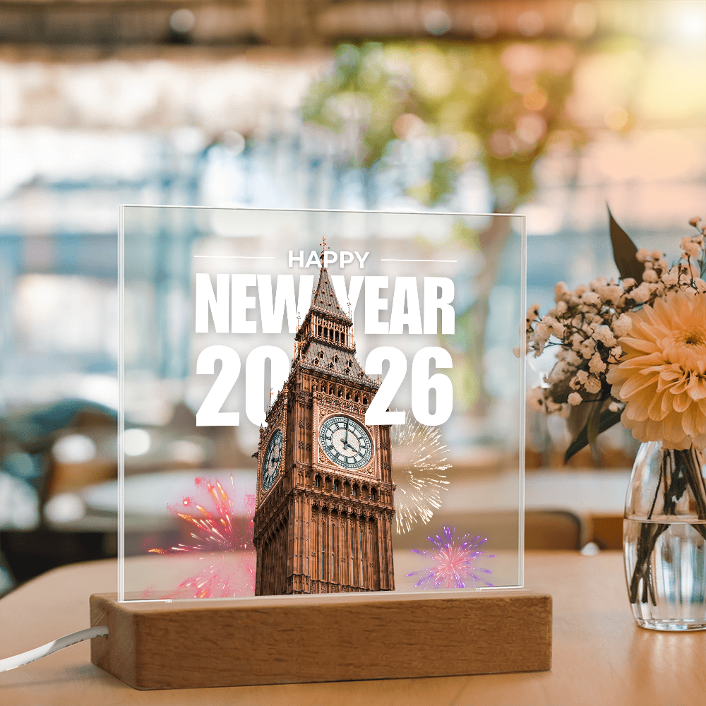 Iconic Big Ben 2026 Plaque – Festive LED Gift - - Acrylic Prints