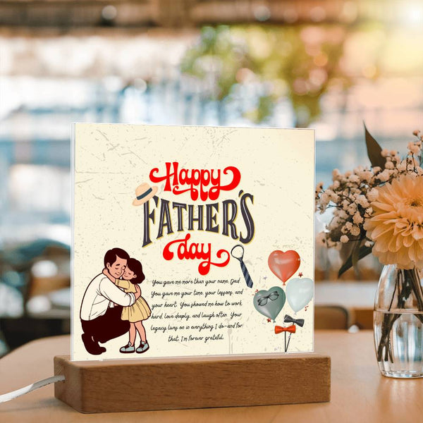 Dad, My Forever Hero – Acrylic Plaque Gift - - Acrylic Prints