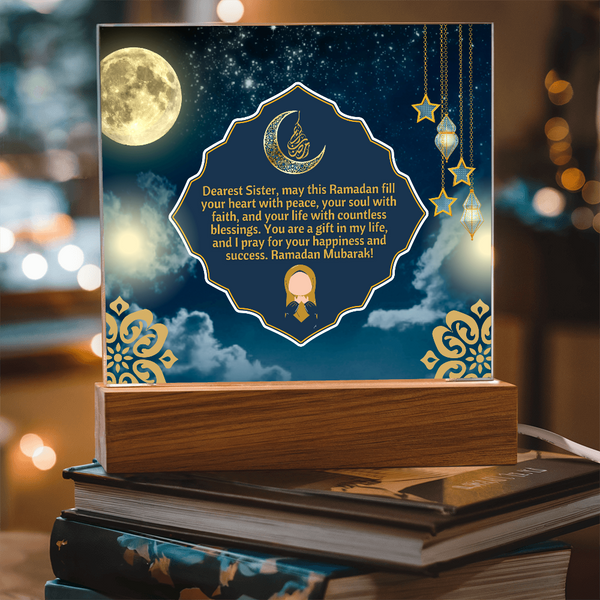 Peace & Blessings - Ramadan Sisterhood Plaque - - Acrylic Prints