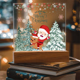 Merry Christmas Ride Acrylic Plaque – Festive Gift Delight - - Acrylic Prints