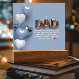 Dad’s Love Shines Bright – Acrylic Keepsake - - Acrylic Prints