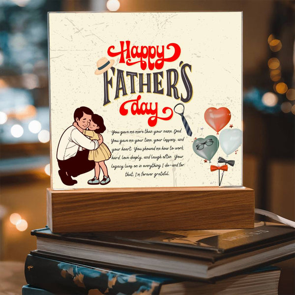 Dad, My Forever Hero – Acrylic Plaque Gift - - Acrylic Prints