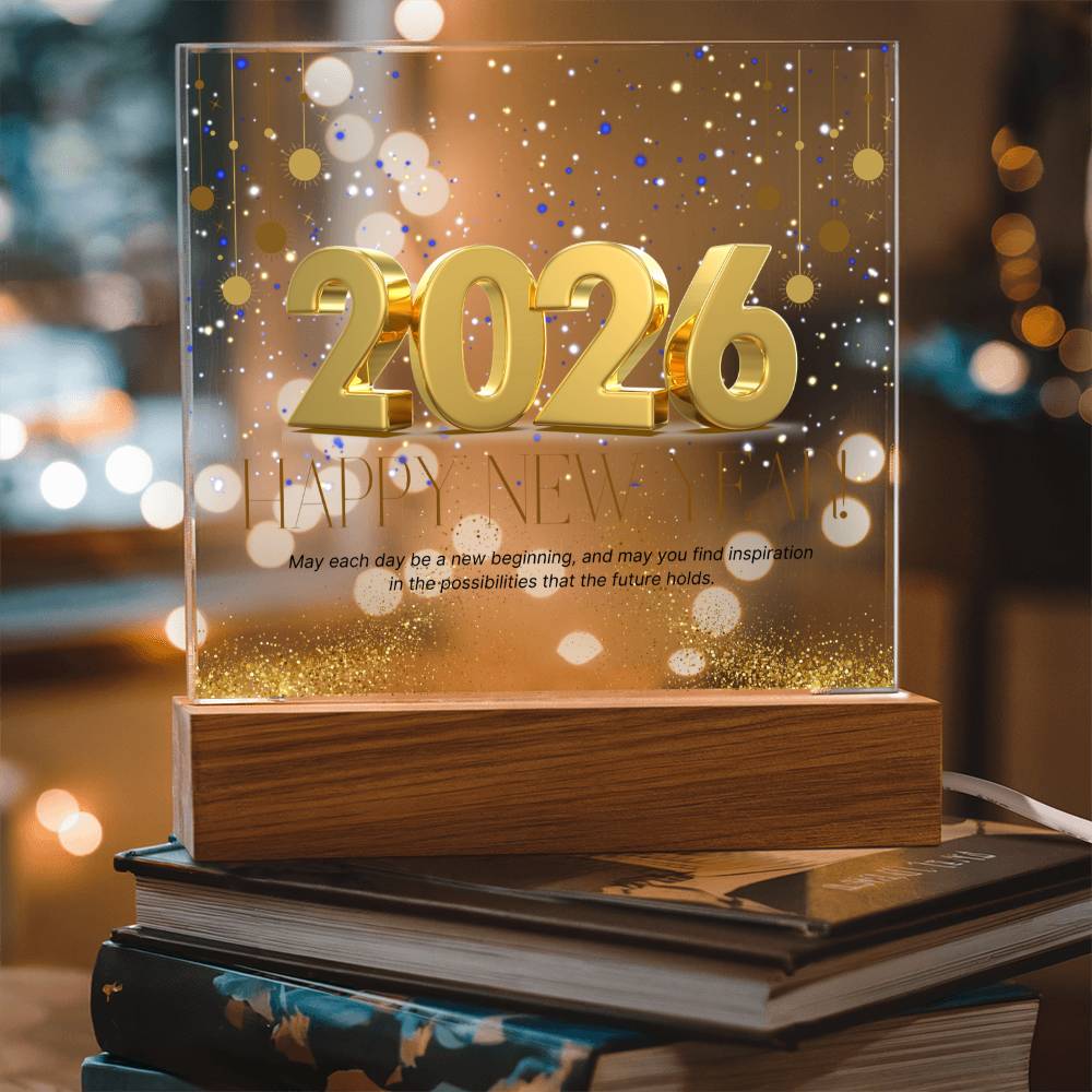Elegant New Year Plaque 2026 – Gift of Memories - - Acrylic Prints