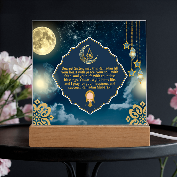 Peace & Blessings - Ramadan Sisterhood Plaque - - Acrylic Prints
