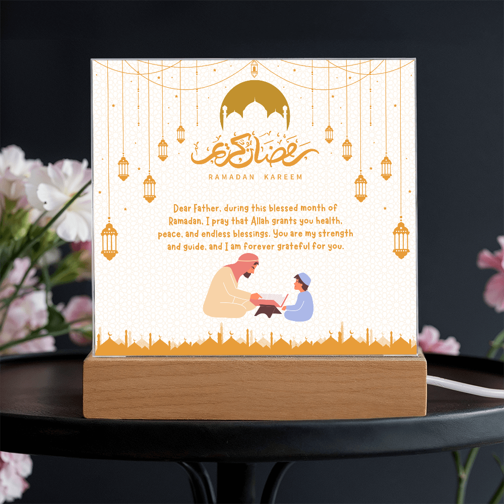 Ramadan Gift for Dad – Acrylic Plaque of Love - - Acrylic Prints