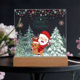 Merry Christmas Ride Acrylic Plaque – Festive Gift Delight - - Acrylic Prints