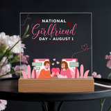 National Girlfriend Day Gift – Square Acrylic Plaque - - Acrylic Prints