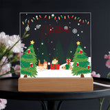 Cute Cat Christmas Plaque – Gift Joy & Winter Memories - - Acrylic Prints