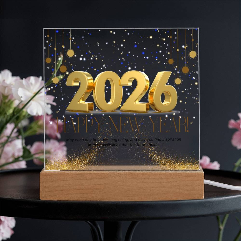 Elegant New Year Plaque 2026 – Gift of Memories - - Acrylic Prints