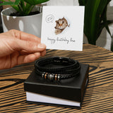 Funny Birthday Bracelet for Bro – Cat Edition - - Bracelets