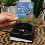 Dad’s Treasure – Men’s Gift Bracelet with Message - - Bracelets