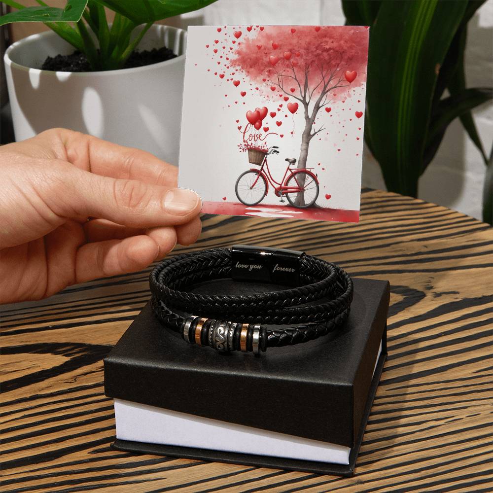 Red Bicycle Dreams - Love's Timeless Journey - - Bracelets