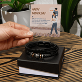 A Gift for Dad – Men’s Bracelet of Silent Support - - Bracelets