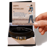 A Gift for Dad – Men’s Bracelet of Silent Support - Two Tone Box - Bracelets