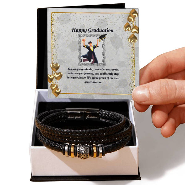 Son's Triumph - Graduation Keepsake & Love Band - Two Tone Box - Bracelets