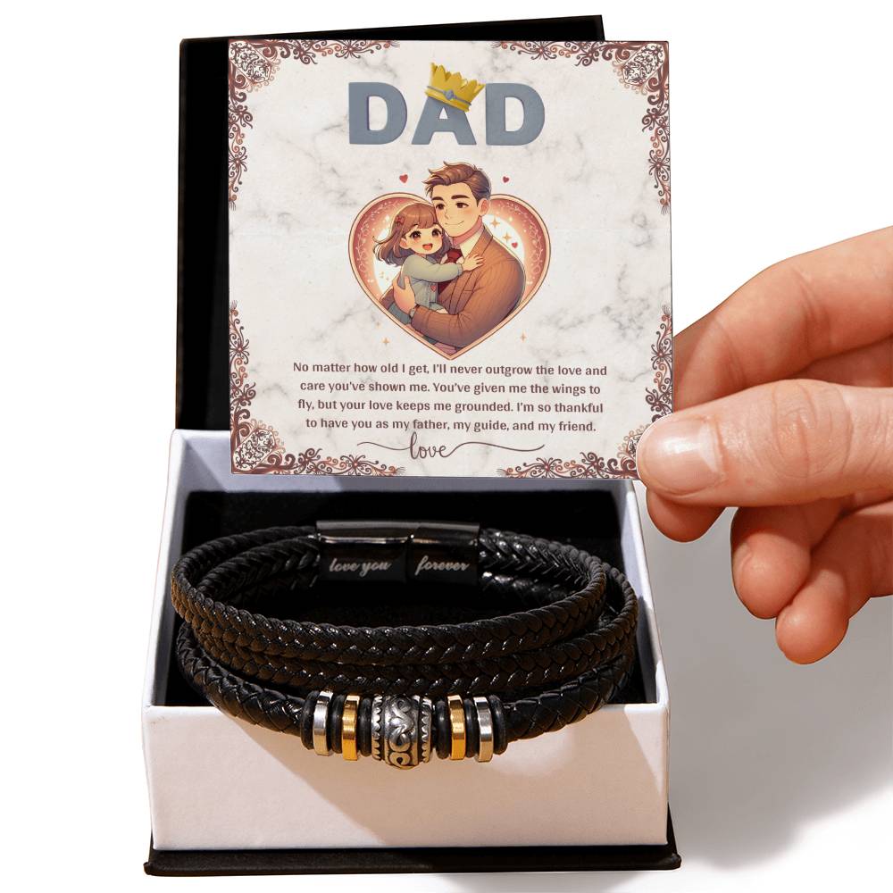 Eternal Bond - Father’s Touch Bracelet - Two Tone Box - Jewelry