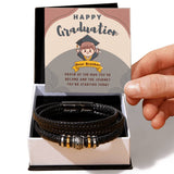 Dear Brother - Graduation Celebration Art - Two Tone Box - Bracelets
