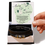 Son's Birthday Bliss Bracelet - A Cherished Keepsake - Two Tone Box - Bracelets
