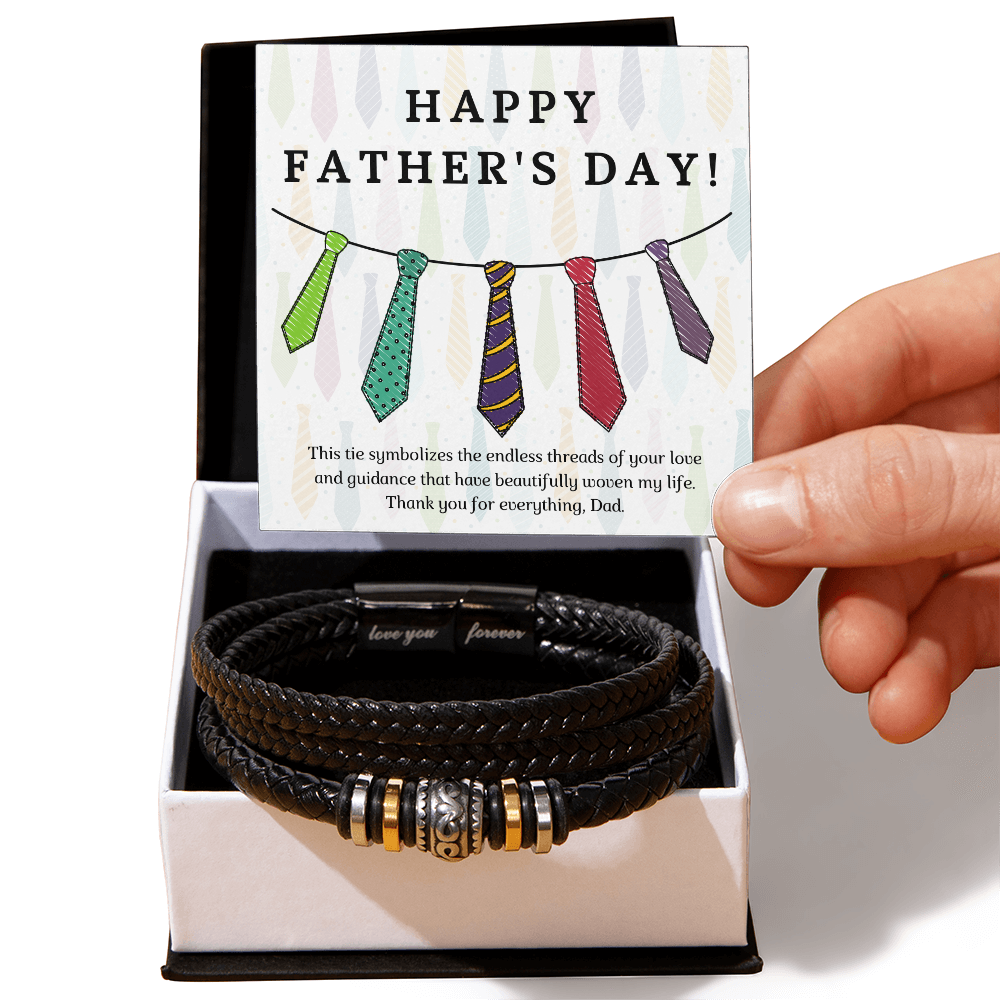 Thread of Love – Men’s Bracelet for Father’s Day - Two Tone Box - Bracelets