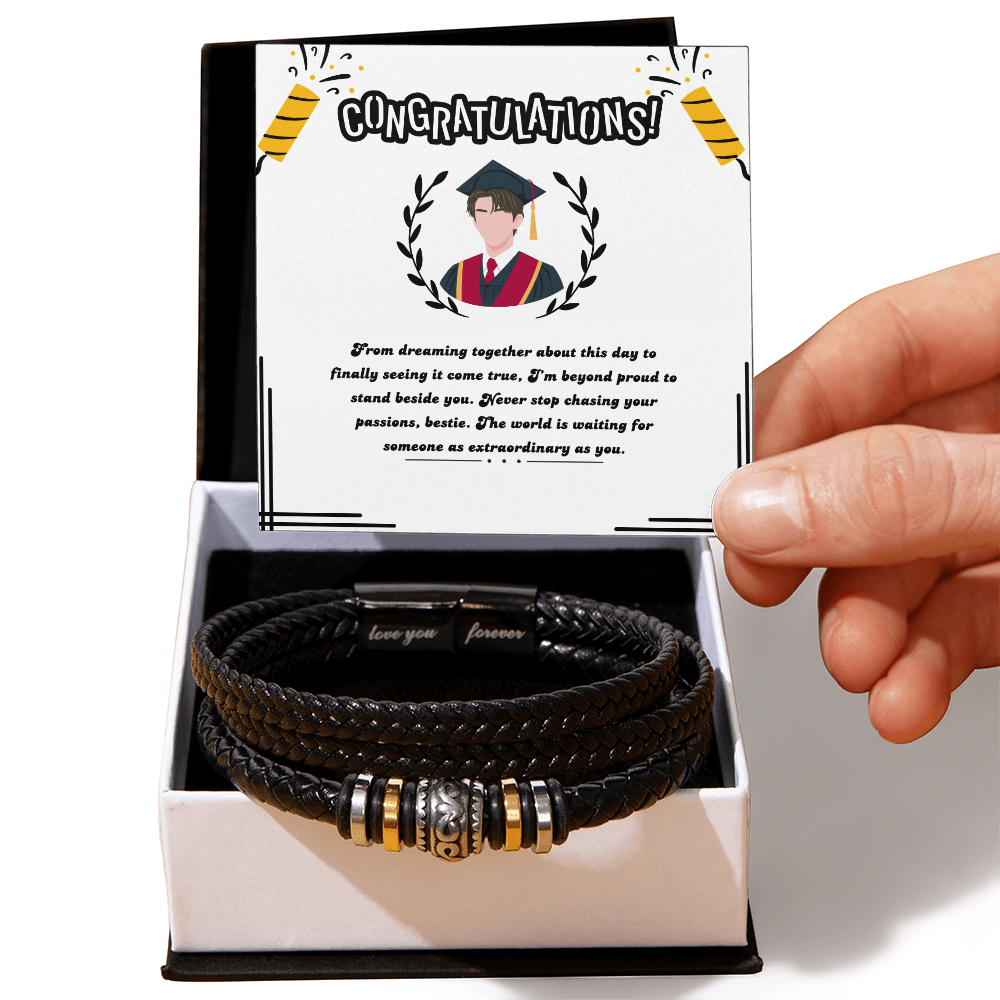 Extraordinary Journey - Graduation Celebration Art - Two Tone Box - Bracelets